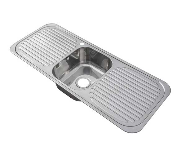 SINGLE BOWL WITH DOUBLE DRAINER
