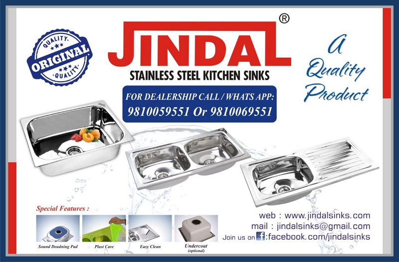 Jindal Handmade Single Bowl Stainless Steel Kitchen Sink
